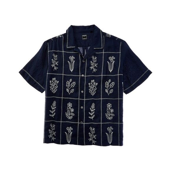TODD SNYDER Other - Todd Snyder Mens  Navy Motif Camp Shirt, Navy